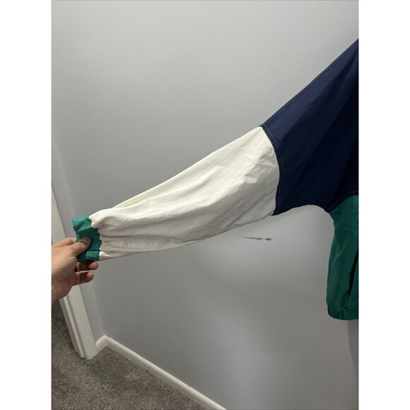 Mens Pendleton Lobo Bomber Windbreaker Jacket Large Color Block Blue Green - Picture 6 of 11